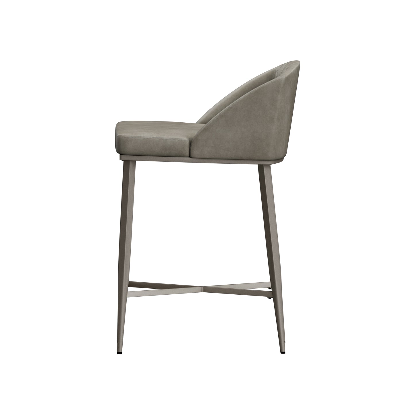 Hillsdale Furniture Phoenix Metal Counter Height Stool, Set of 2, Pewter