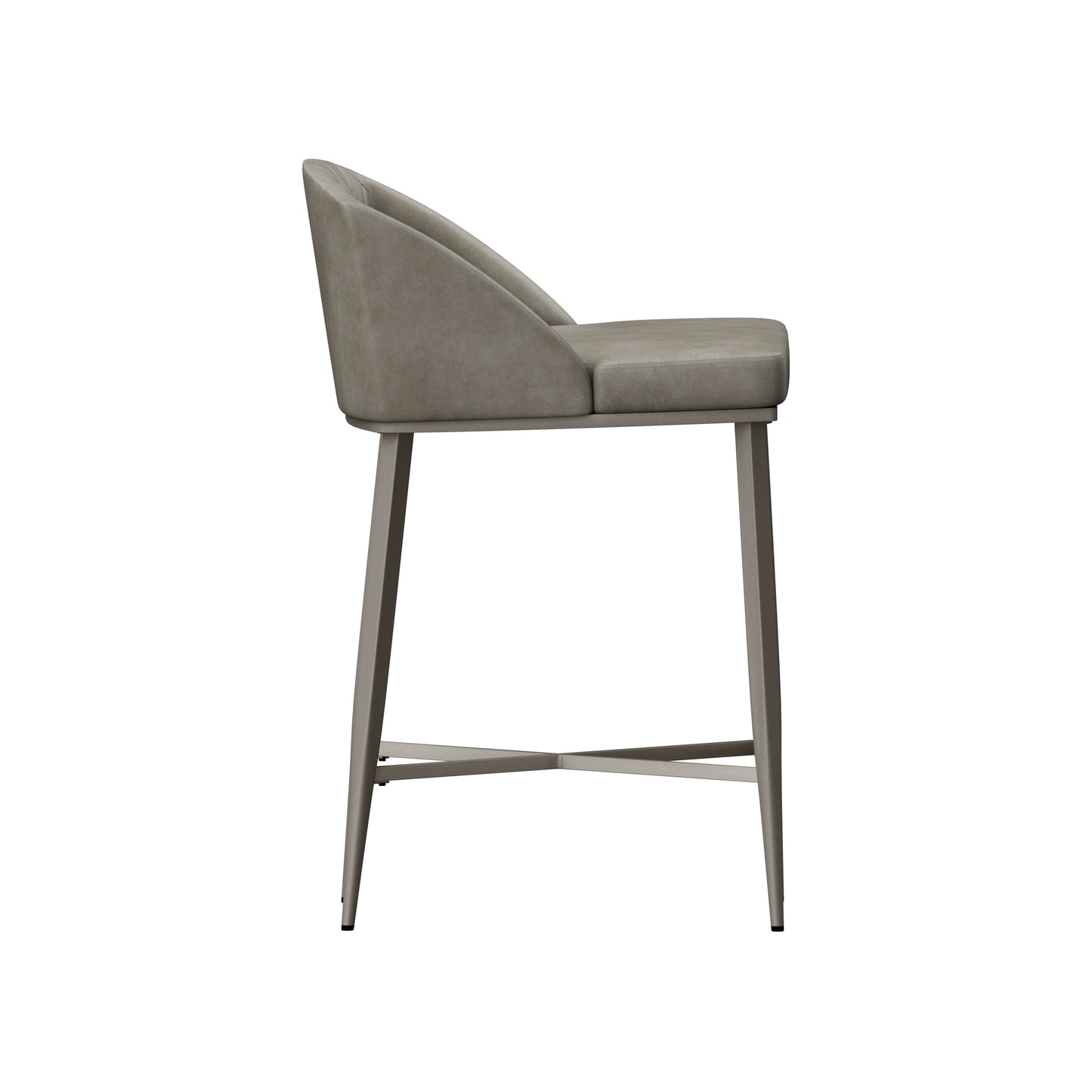 Hillsdale Furniture Phoenix Metal Counter Height Stool, Set of 2, Pewter