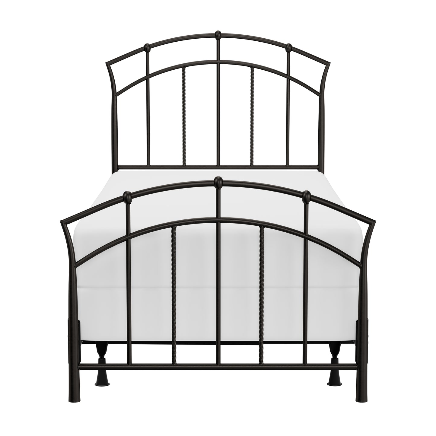 Hillsdale Furniture Vancouver Metal Twin Bed, Antique Brown