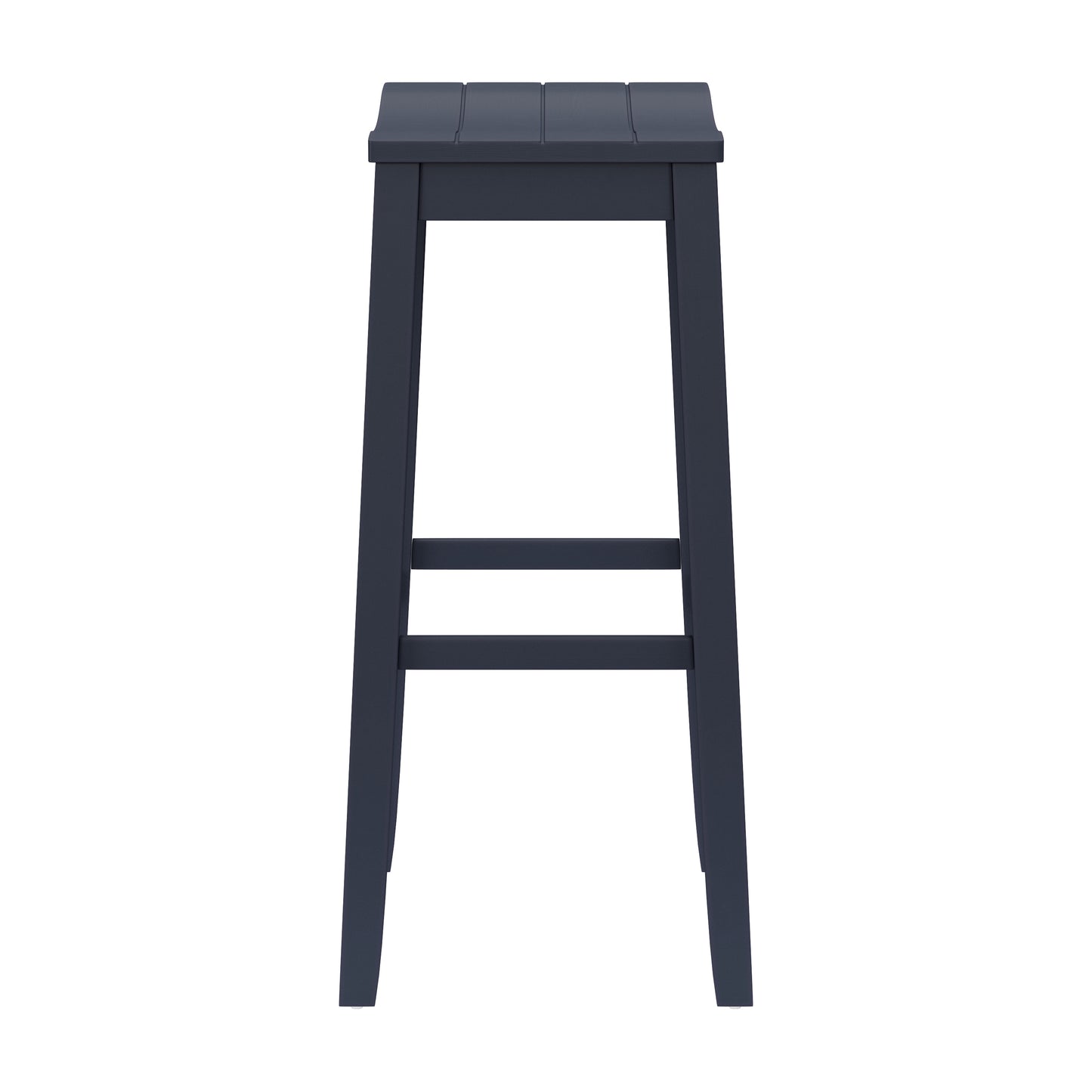 Hillsdale Furniture Fiddler Wood Backless Bar Height Stool, Navy