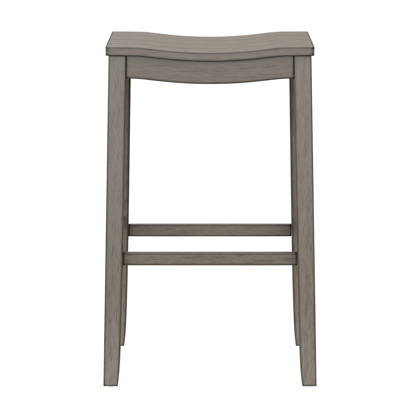 Hillsdale Furniture Fiddler Wood Backless Bar Height Stool, Aged Gray