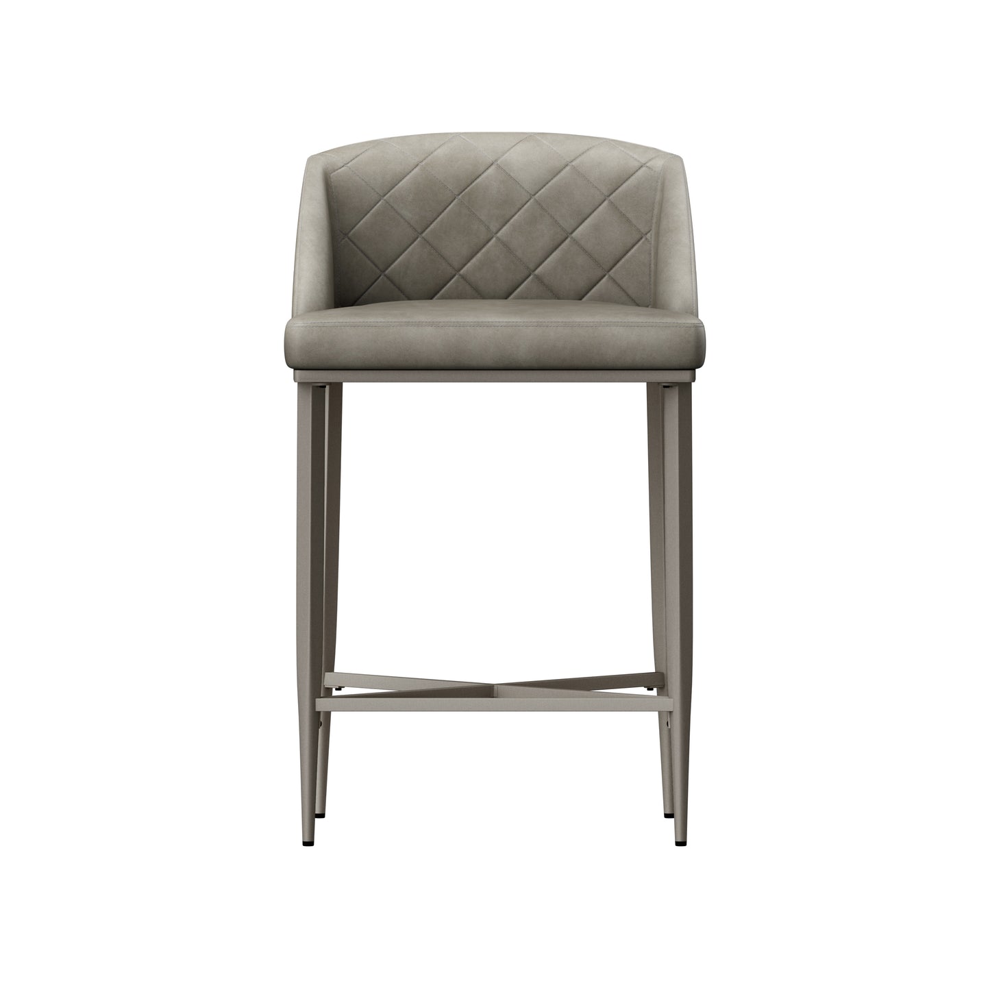 Hillsdale Furniture Phoenix Metal Counter Height Stool, Set of 2, Pewter
