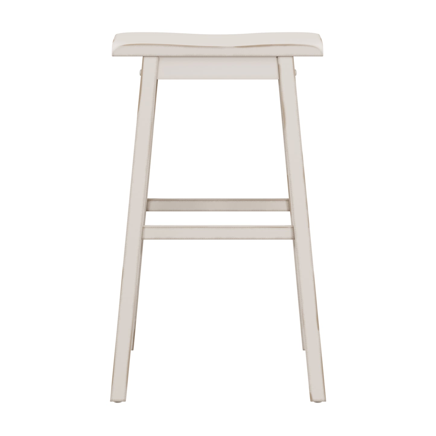 Hillsdale Furniture Moreno Wood Backless Bar Height Stool, Sea White