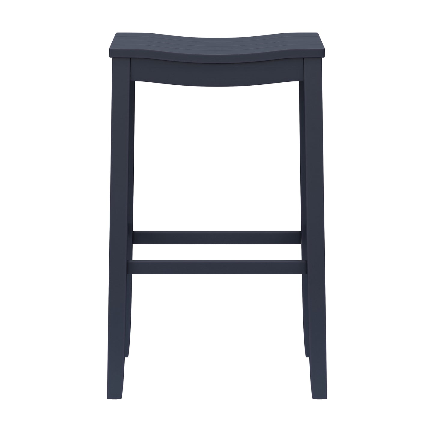 Hillsdale Furniture Fiddler Wood Backless Bar Height Stool, Navy