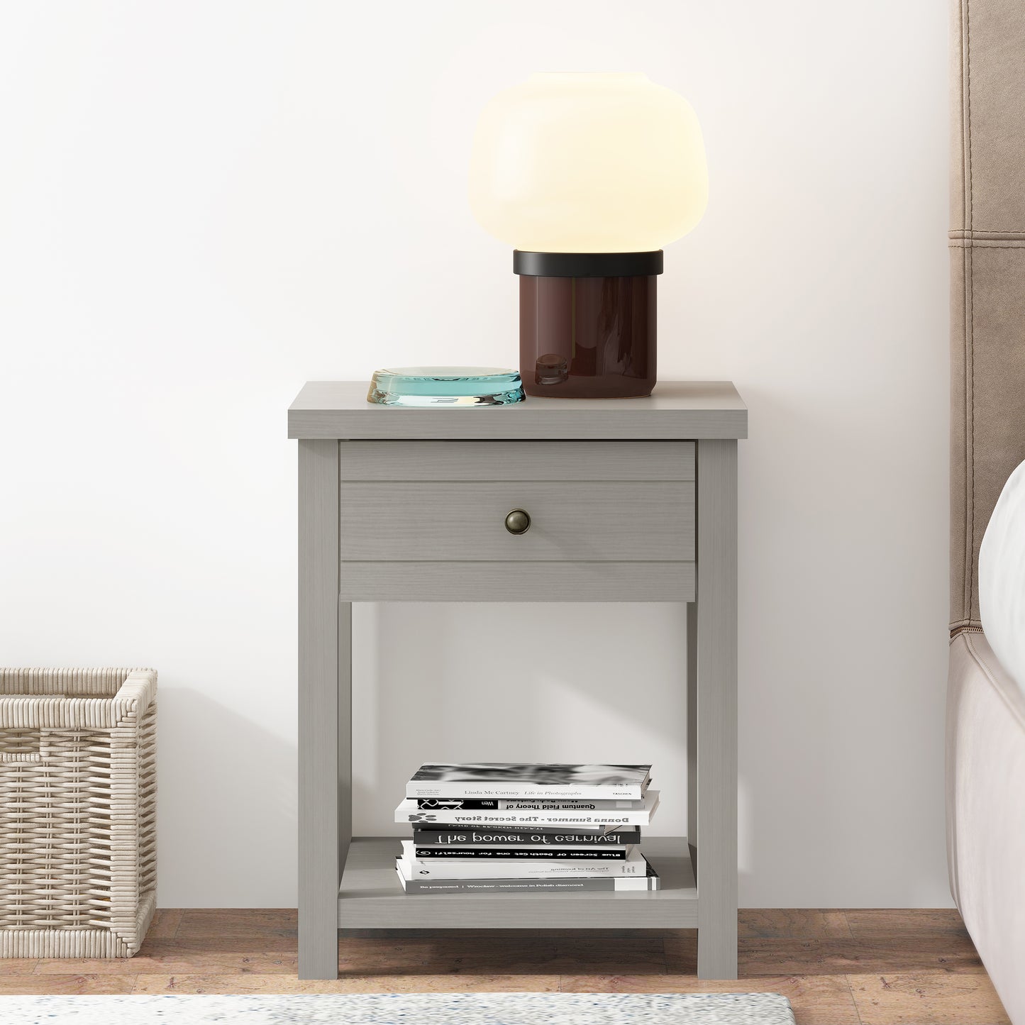 Living Essentials by Hillsdale Harmony Wood Accent Table, Gray