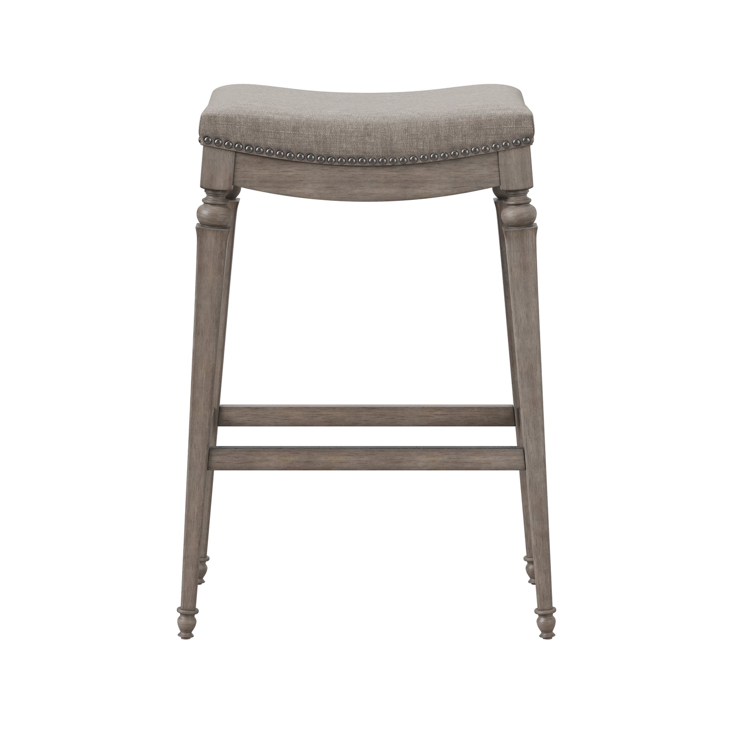 Hillsdale Furniture Vetrina Wood Backless Counter Height Stool, Weathered Gray
