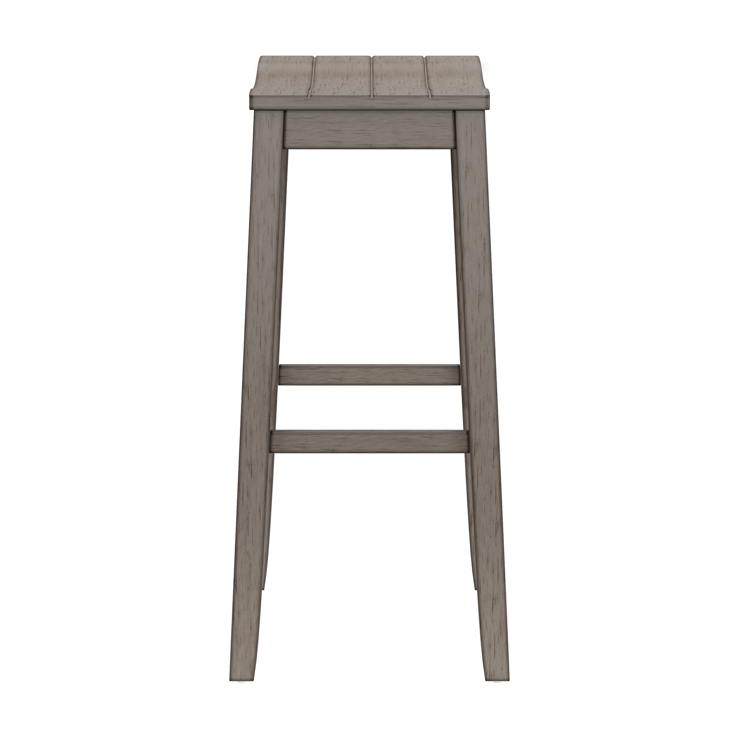 Hillsdale Furniture Fiddler Wood Backless Bar Height Stool, Aged Gray