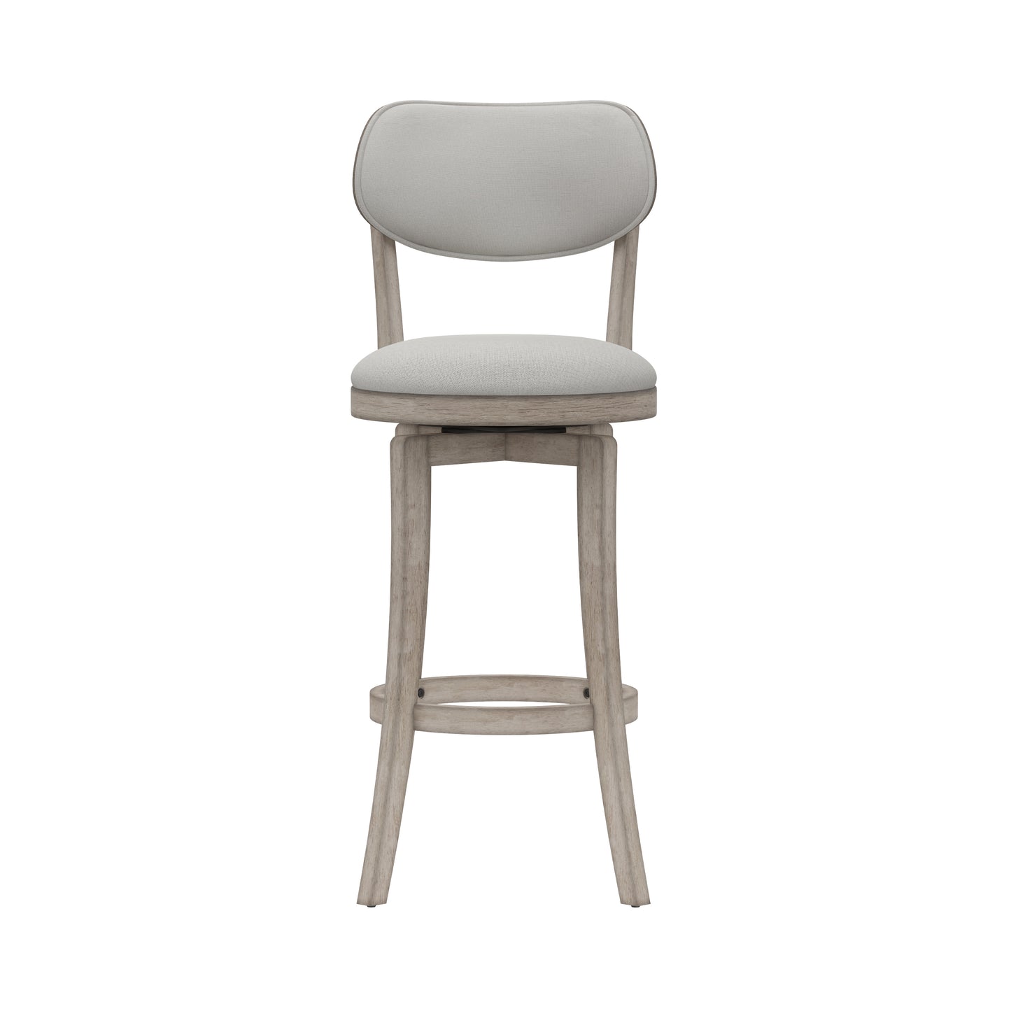Hillsdale Furniture Sloan Wood Bar Height Swivel Stool, Aged Gray
