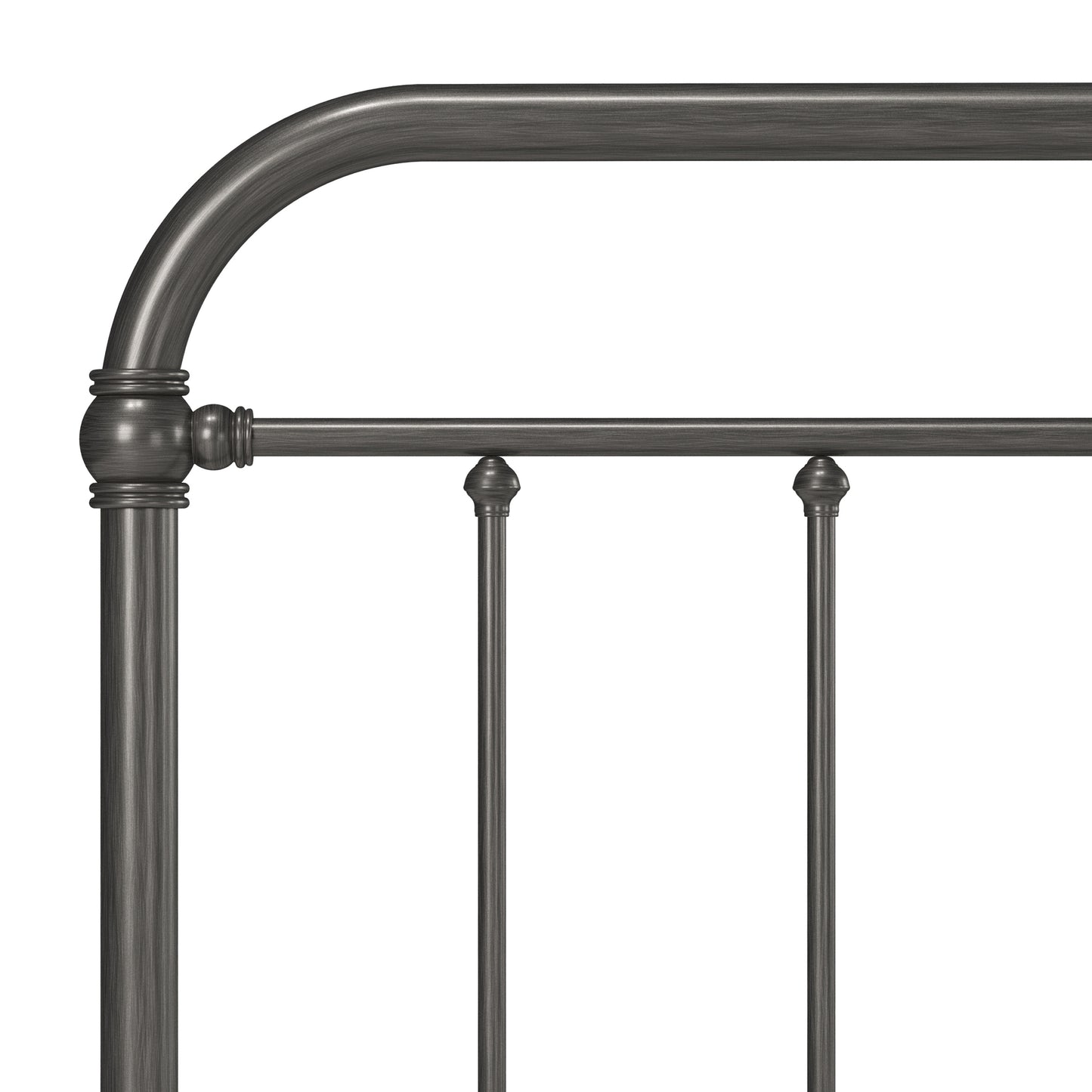 Hillsdale Furniture Kirkland Metal King Bed, Aged Pewter