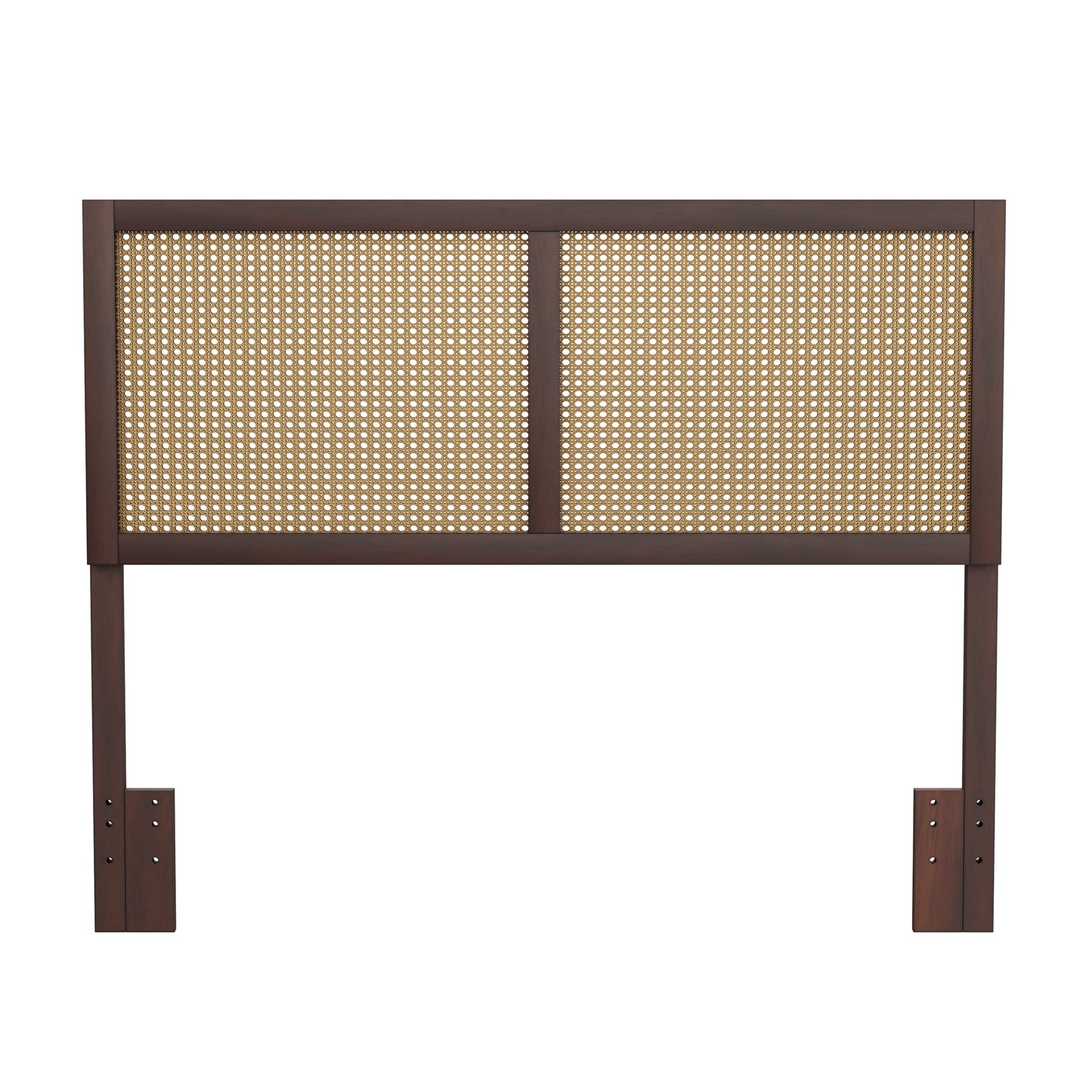 Hillsdale Furniture Serena Wood and Cane Panel Full/Queen Headboard, Chocolate