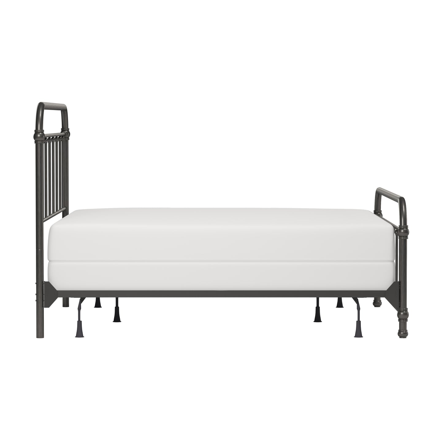 Hillsdale Furniture Kirkland Metal King Bed, Aged Pewter