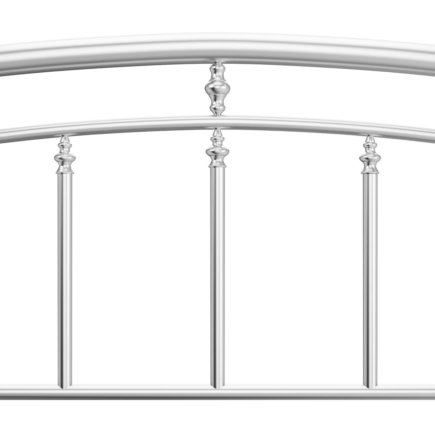 Hillsdale Furniture Claudia Full/Queen Metal Headboard with Frame, Matte Nickel