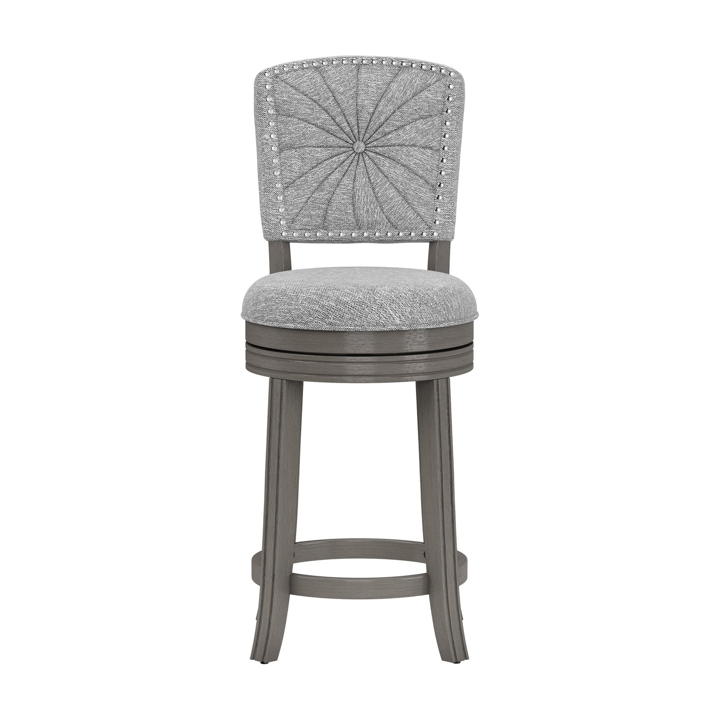 Hillsdale Furniture Santa Clara II Swivel Counter Height Stool, Antique Gray