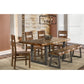 Hillsdale Furniture Emerson Wood 6 Piece Rectangle Dining Set with One Bench and Four Wood Chairs, Natural Sheesham