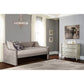 Hillsdale Furniture Jaylen Upholstered Twin Daybed, Silver Gray