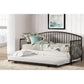 Hillsdale Furniture Brandi Metal Twin Daybed with Roll Out Trundle, Oiled Bronze