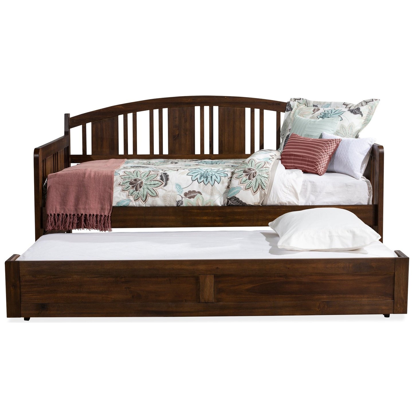 Hillsdale Furniture Dana Wood Twin Daybed with Trundle, Brushed Acacia