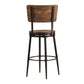 Hillsdale Furniture Jennings Metal Counter Height Swivel Stool, Distressed Walnut