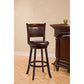 Hillsdale Furniture Dennery Wood Counter Height Swivel Stool, Cherry with Brown Vinyl