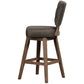 Hillsdale Furniture Lanning Wood Counter Height Swivel Stool, Weathered Brown