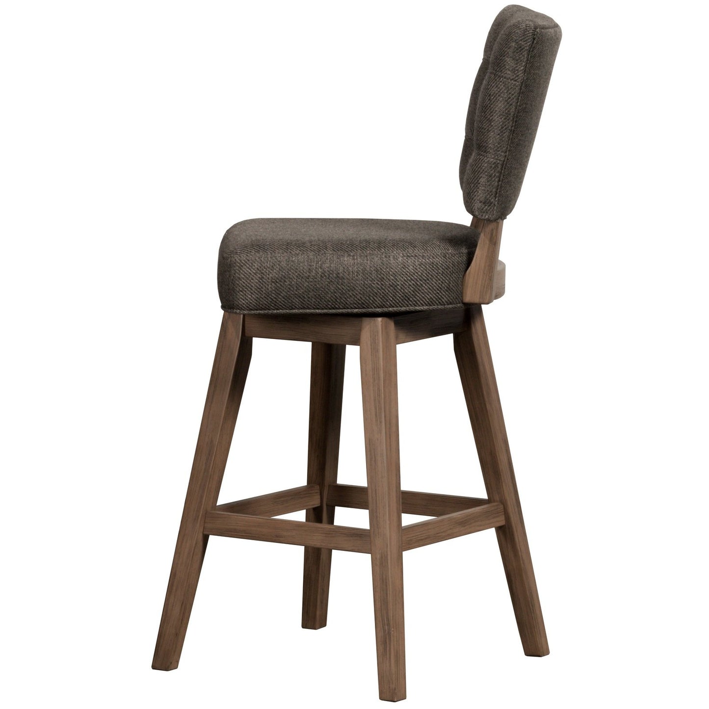 Hillsdale Furniture Lanning Wood Counter Height Swivel Stool, Weathered Brown