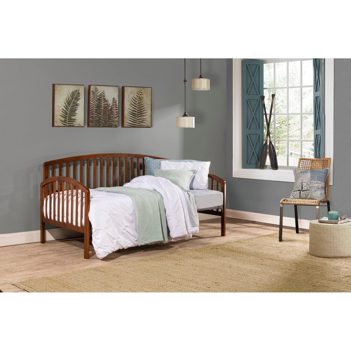 Hillsdale Furniture Carolina Wood Twin Daybed, Walnut