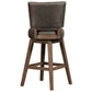 Hillsdale Furniture Lanning Wood Counter Height Swivel Stool, Weathered Brown