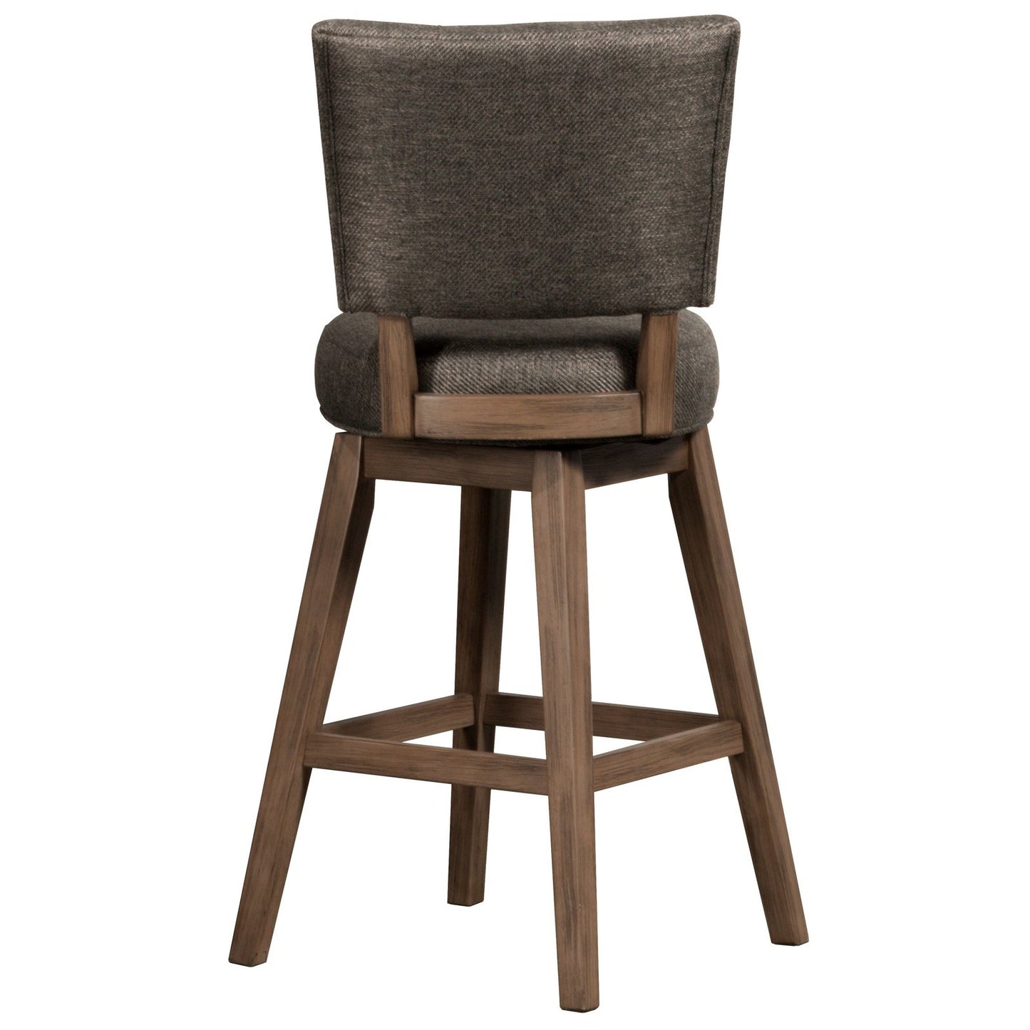 Hillsdale Furniture Lanning Wood Counter Height Swivel Stool, Weathered Brown