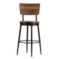 Hillsdale Furniture Jennings Metal Counter Height Swivel Stool, Distressed Walnut