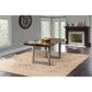 Hillsdale Furniture Emerson Wood Rectangle Dining Table, Gray Sheesham