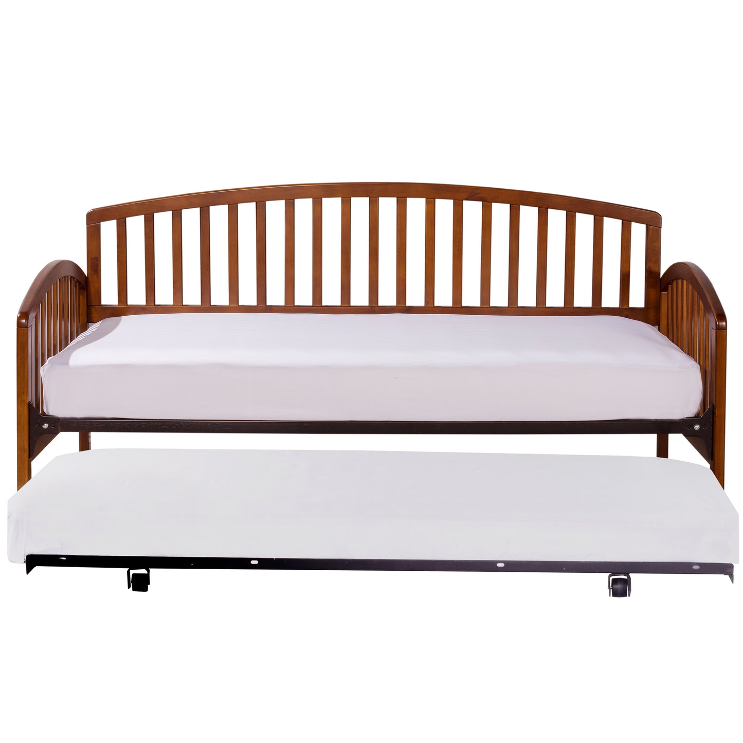 Hillsdale Furniture Carolina Wood Twin Daybed with Roll Out Trundle, Walnut