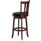 Hillsdale Furniture Presque Isle Wood Bar Height Swivel Stool, Cherry