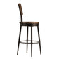 Hillsdale Furniture Jennings Metal Counter Height Swivel Stool, Distressed Walnut