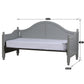 Hillsdale Furniture Augusta Wood Daybed with Roll Out Trundle, Gray