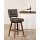 Hillsdale Furniture Lanning Wood Counter Height Swivel Stool, Weathered Brown