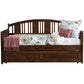 Hillsdale Furniture Dana Wood Twin Daybed with Trundle, Brushed Acacia