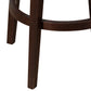 Hillsdale Furniture Mid-City Upholstered Wood Swivel Bar Height Stool, Chocolate