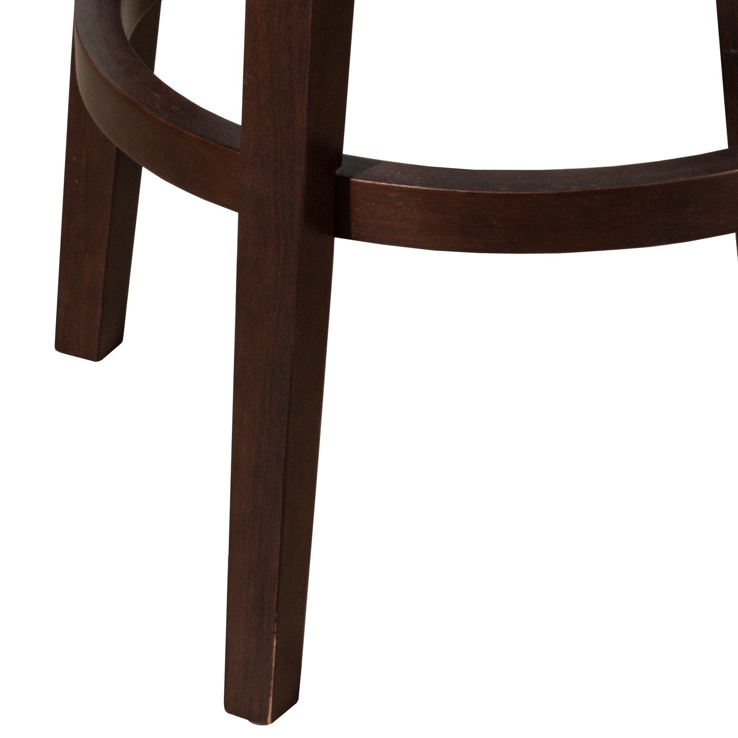 Hillsdale Furniture Mid-City Upholstered Wood Swivel Bar Height Stool, Chocolate