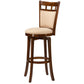 Hillsdale Furniture Jefferson Wood Bar Height Swivel Stool, Brown Cherry