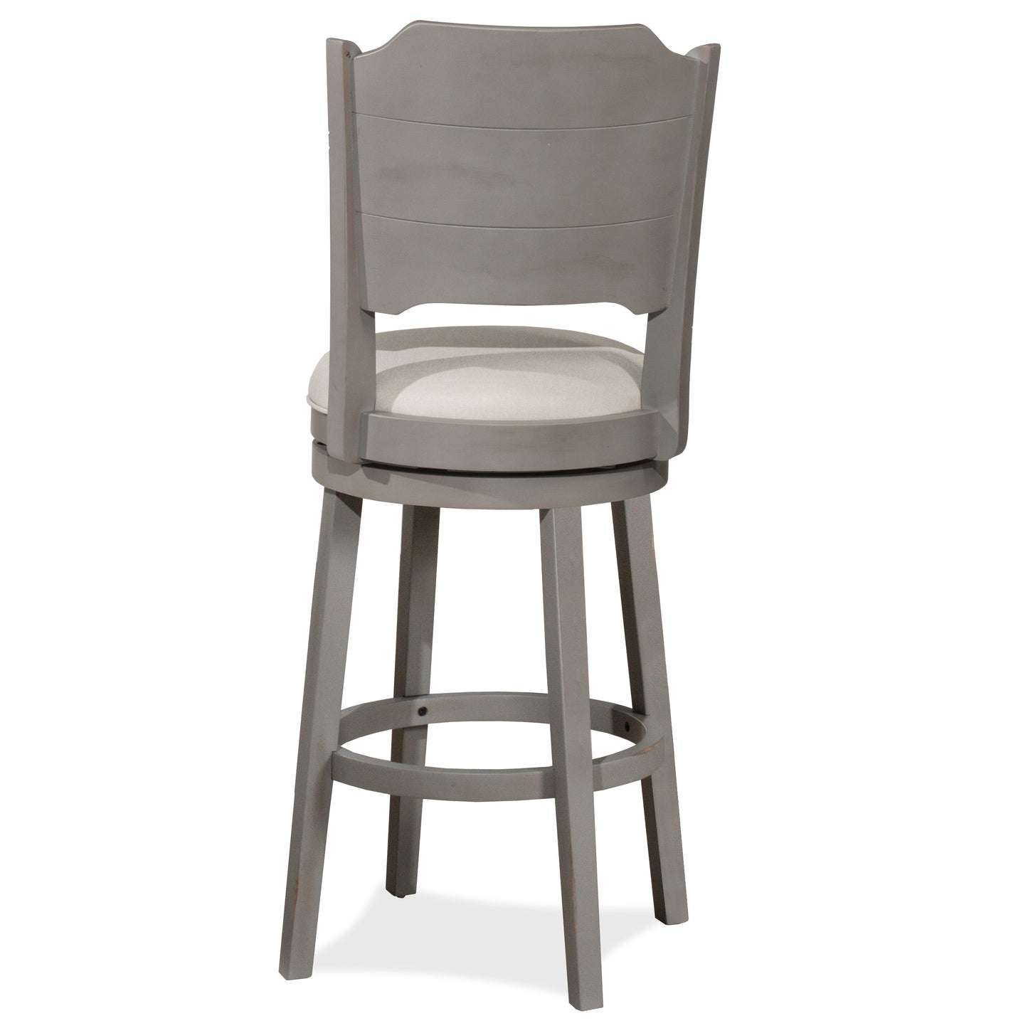 Hillsdale Furniture Clarion Wood Bar Height Swivel Stool, Distressed Gray