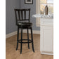 Hillsdale Furniture Presque Isle Wood Bar Height Swivel Stool, Black