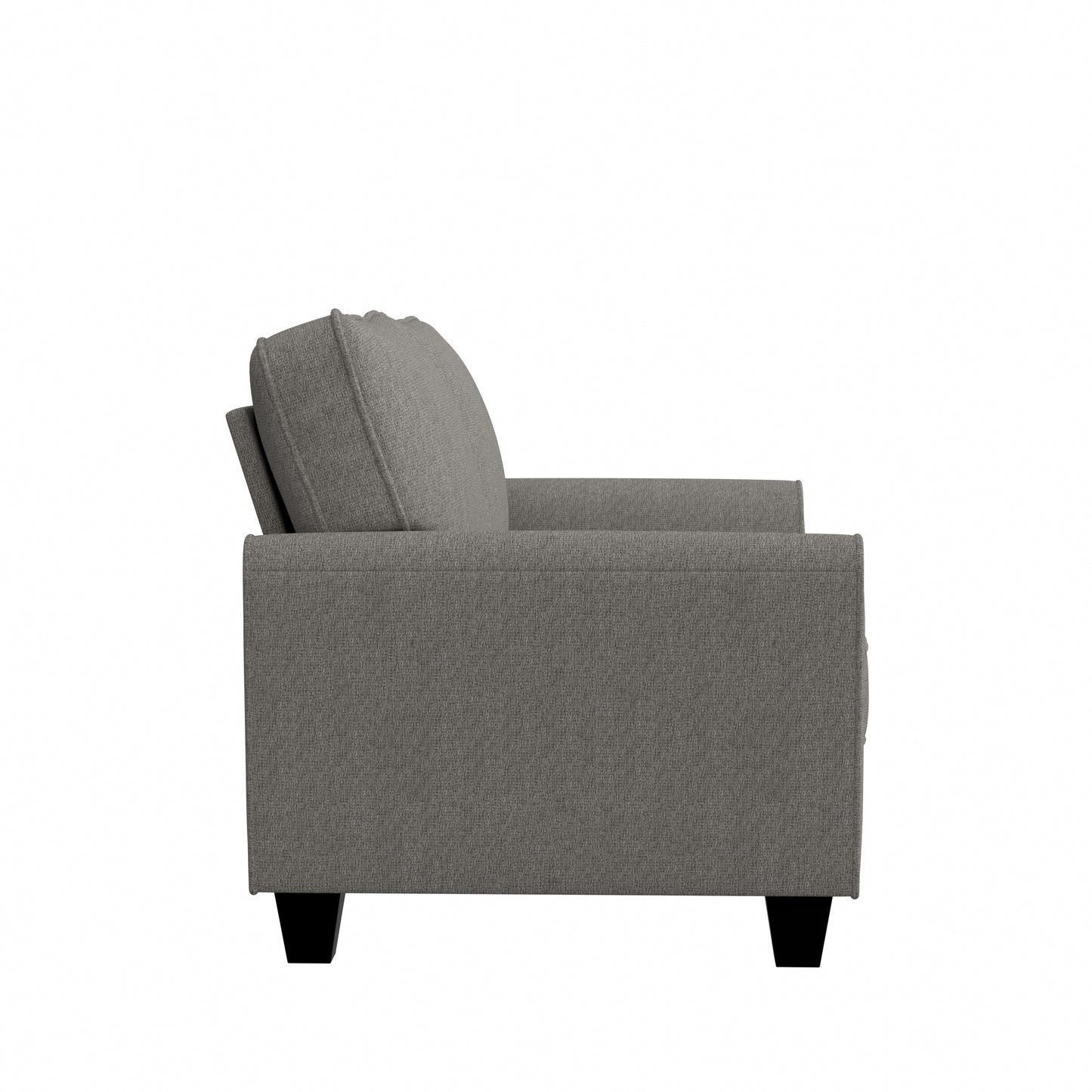 Hillsdale Furniture Daniel Upholstered Loveseat, Nature Gray