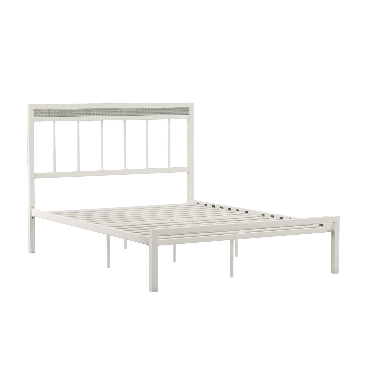 Hillsdale Furniture Serenity Metal Full Platform Bed, White