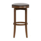 Hillsdale Furniture Brendan Wood Backless Bar Height Swivel Stool, Brown Cherry