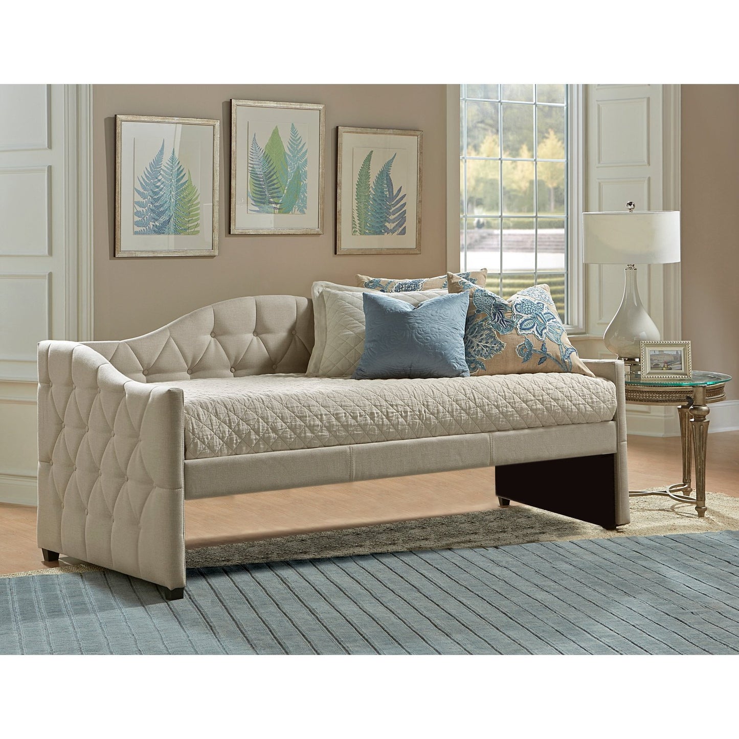 Hillsdale Furniture Jamie Upholstered Twin Daybed, Cream