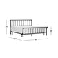 Hillsdale Furniture Janis King Metal Bed, Textured Black