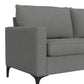 Hillsdale Furniture Alamay Upholstered Sofa, Smoke