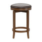 Hillsdale Furniture Brendan Wood Backless Counter Height Swivel Stool, Brown Cherry