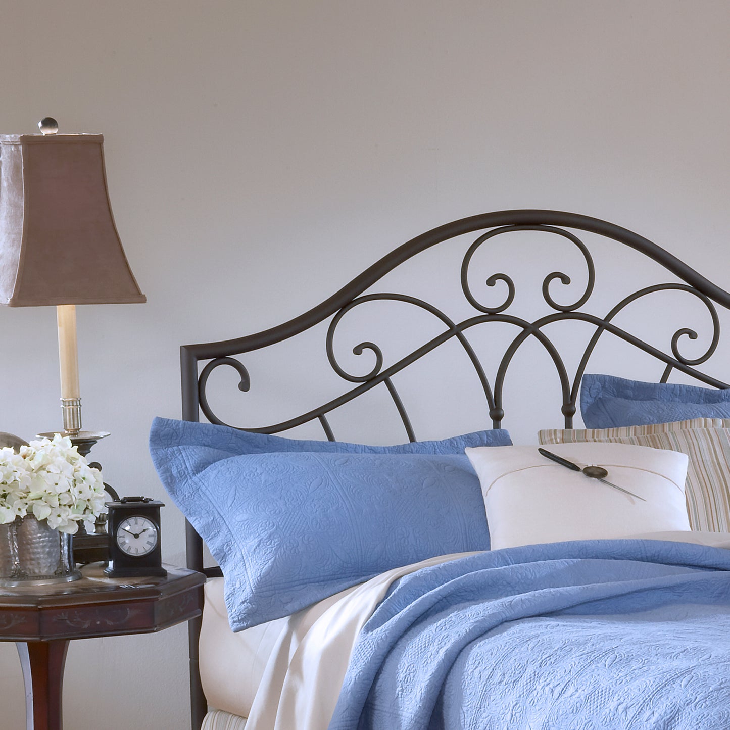 Hillsdale Furniture Josephine King Metal Headboard, Metallic Brown