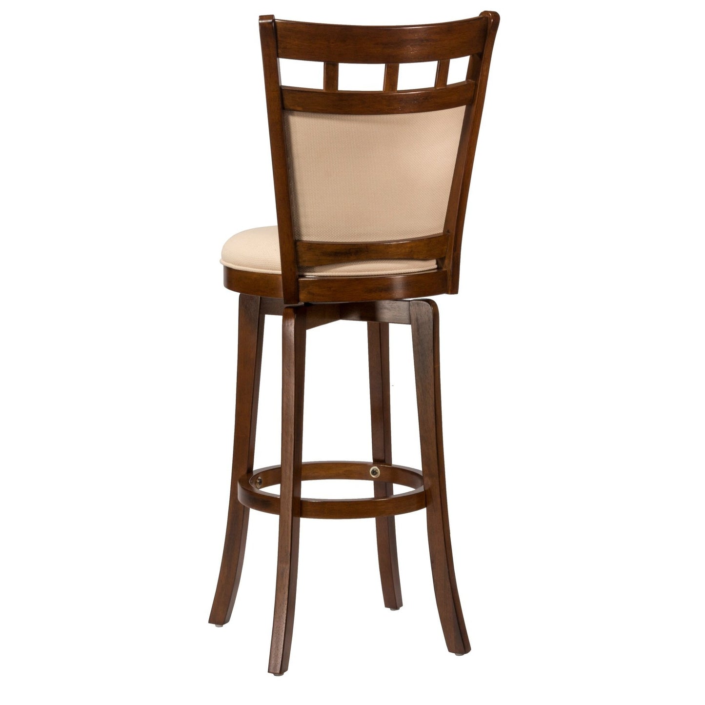 Hillsdale Furniture Jefferson Wood Bar Height Swivel Stool, Brown Cherry